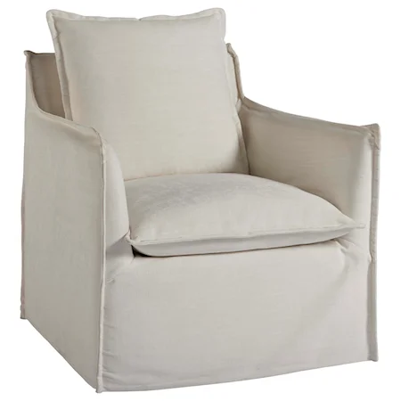 Siesta Key Swivel Chair with Kidney Pillow